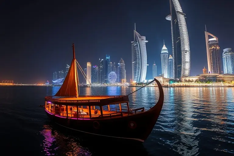 Dubai Water Canal Dhow Cruise